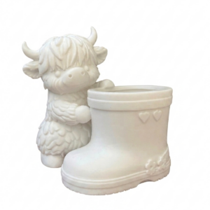 Alternative view of Cow Boot Planter