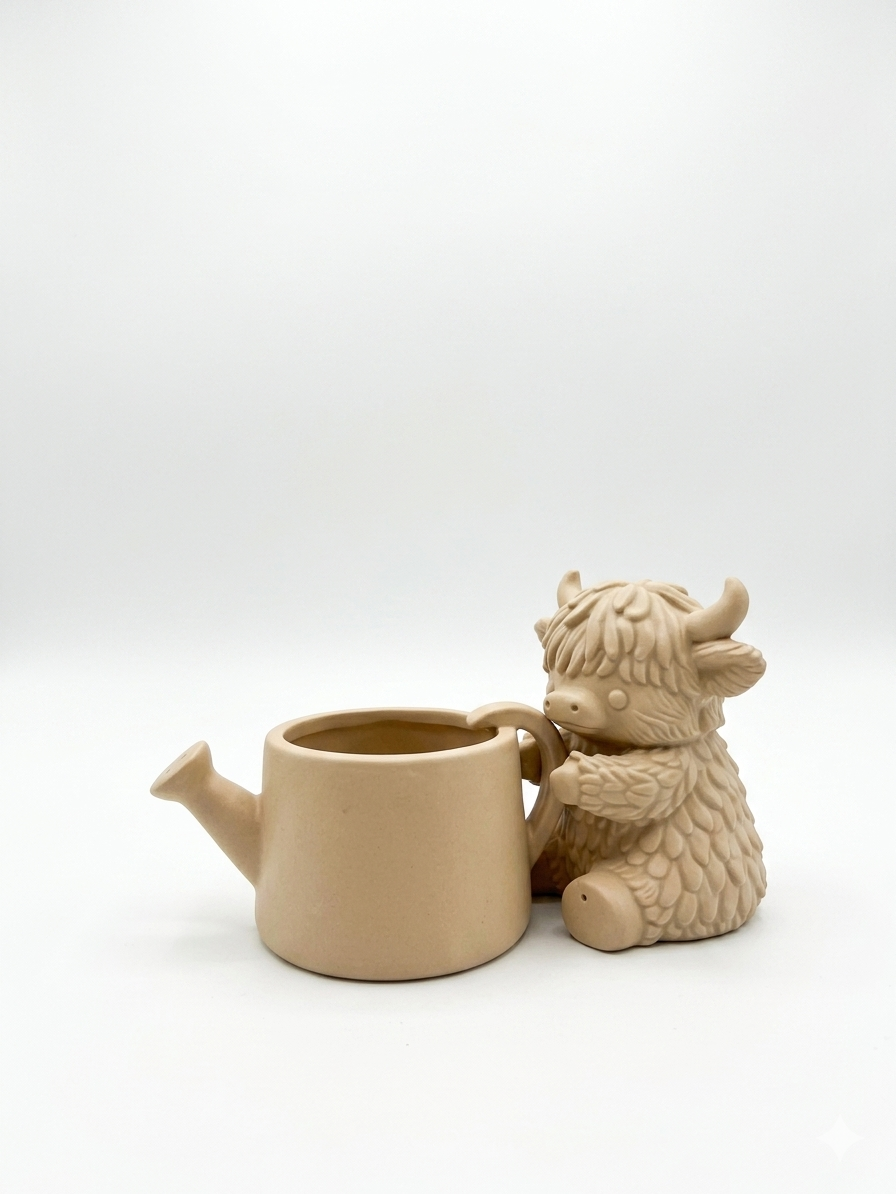 Cow Watering Can Planter - Image 13