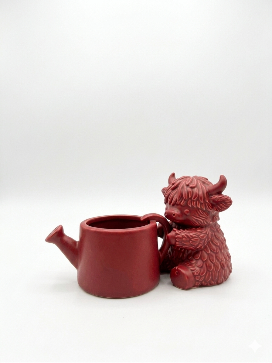 Cow Watering Can Planter - Image 2