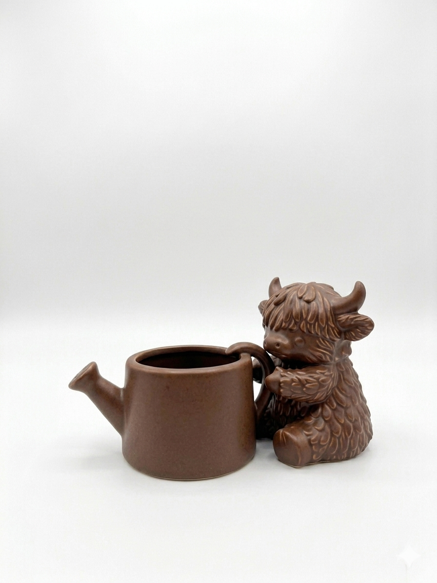 Cow Watering Can Planter - Image 9