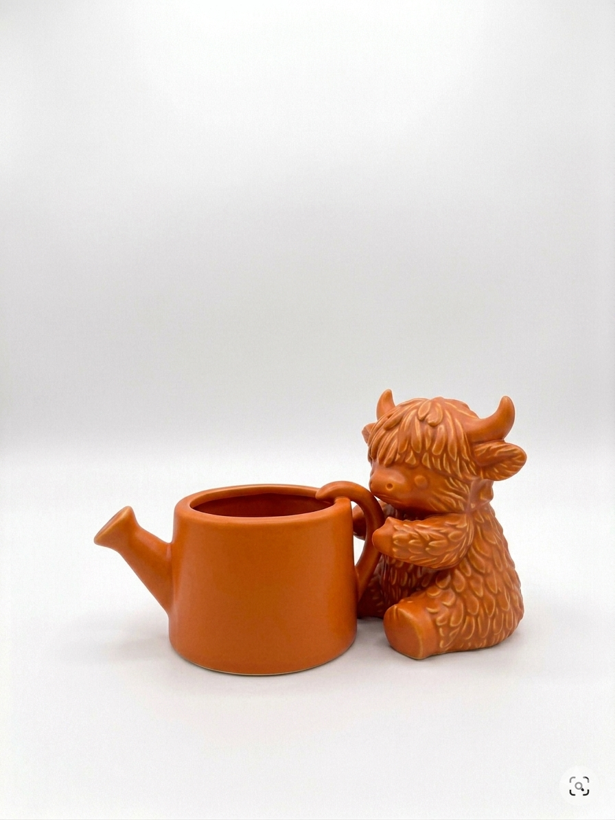 Cow Watering Can Planter - Image 7