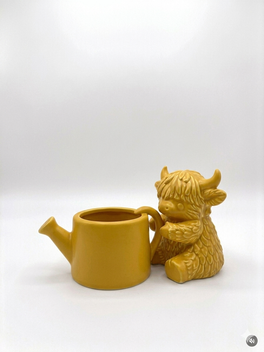 Cow Watering Can Planter - Image 6