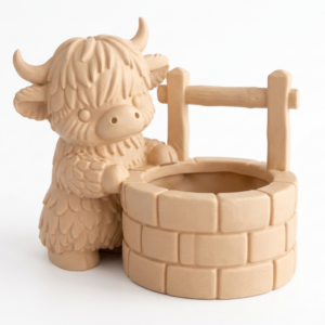 Alternative view of Cow Water Well Planter