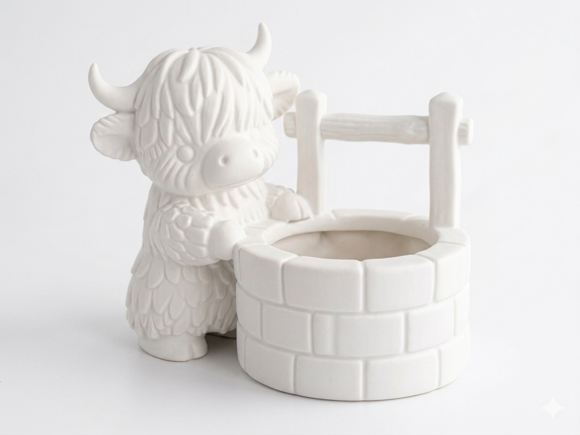 Cow Water Well Planter - Image 12