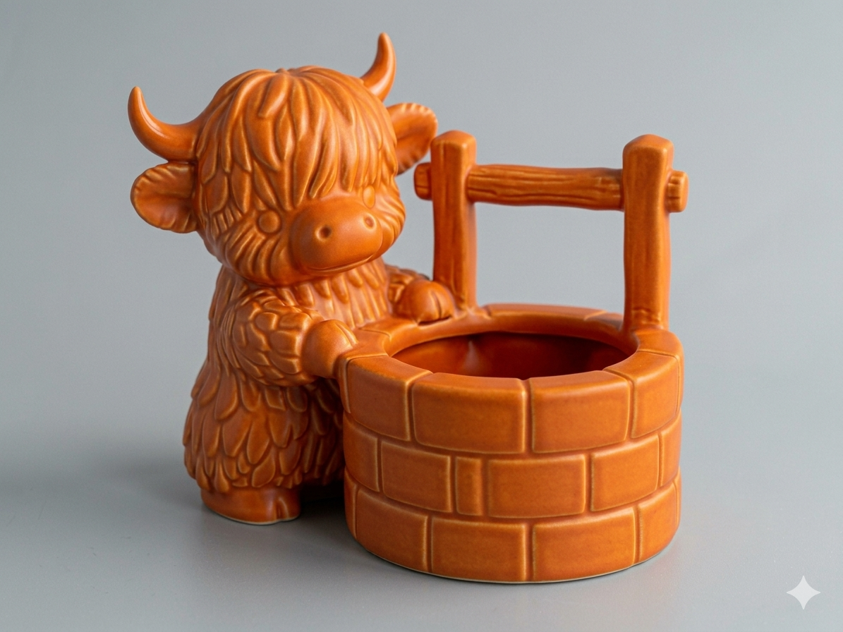 Cow Water Well Planter - Image 10