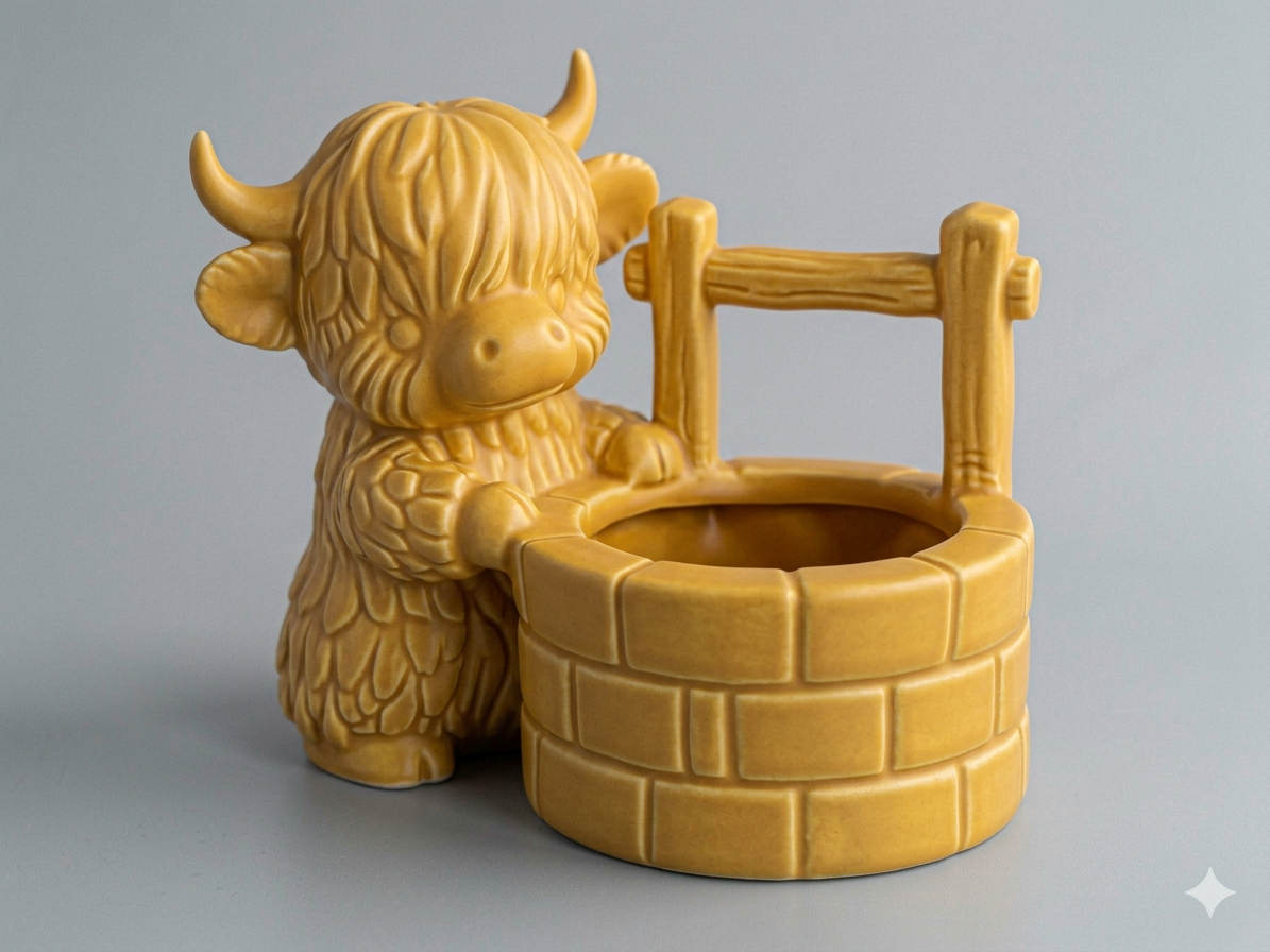 Cow Water Well Planter - Image 4