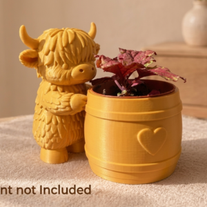 Cow Barrel Planter