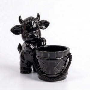 Alternative view of Cow with a Bucket Flower Planter