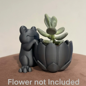 Frog Water Lily Planter