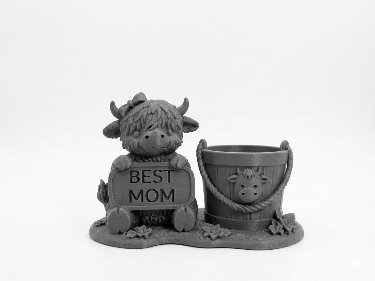 Cow Best Mom Planter - Image 11