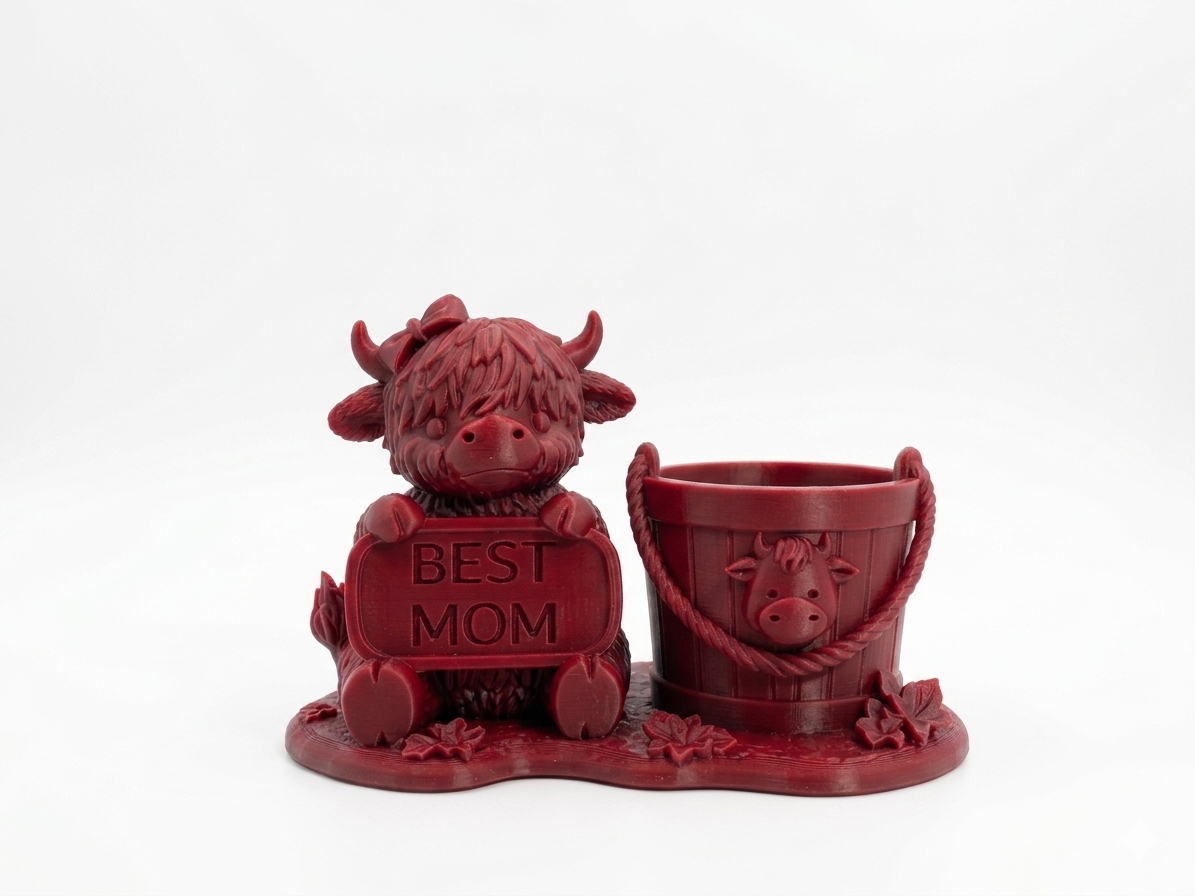 Cow Best Mom Planter - Image 4