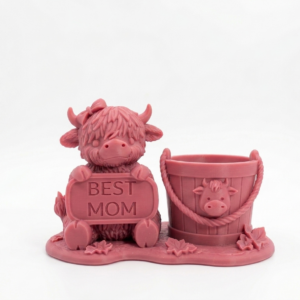 Alternative view of Cow Best Mom Planter