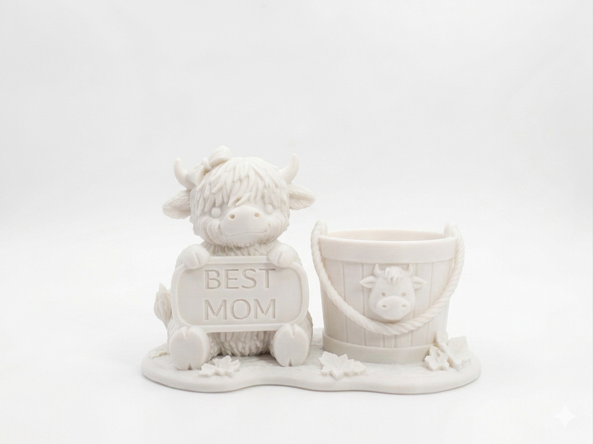 Cow Best Mom Planter - Image 12