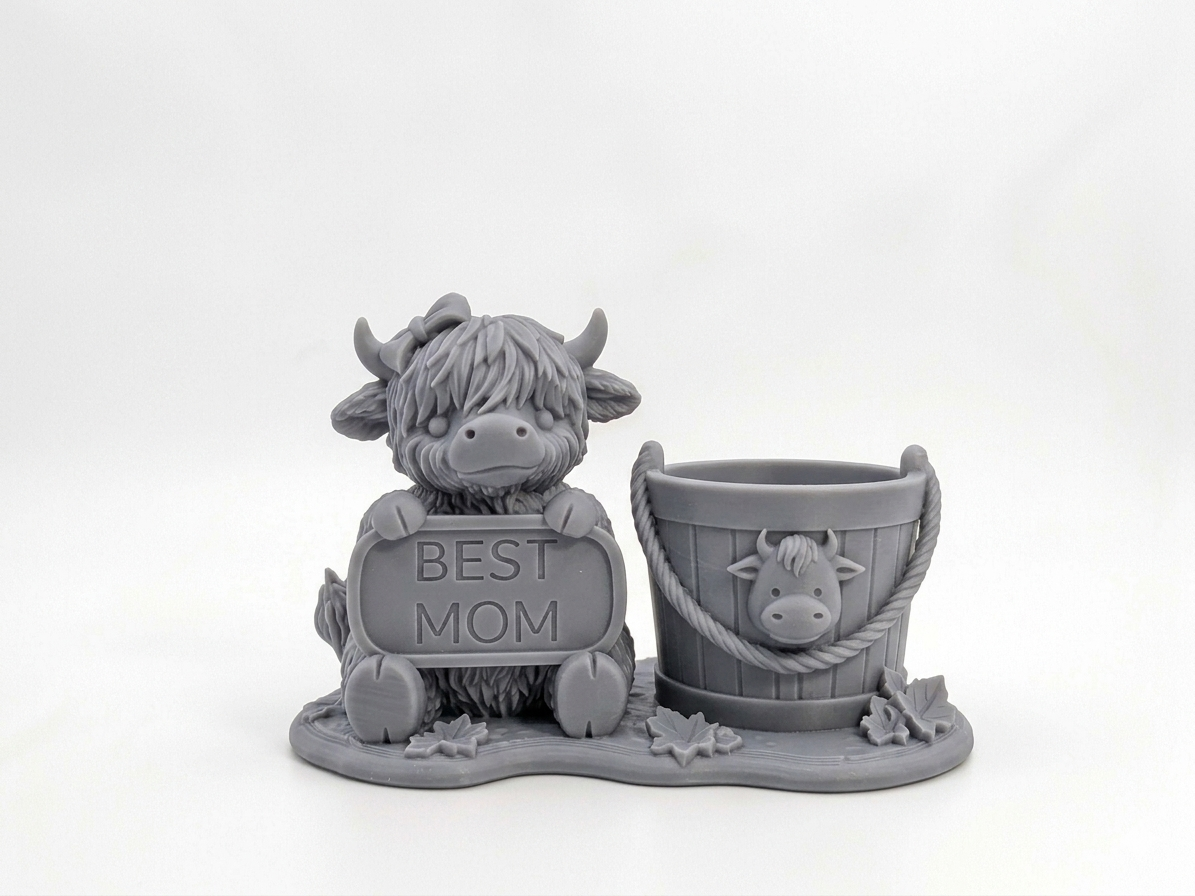 Cow Best Mom Planter - Image 3