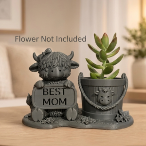 Cow Best Mom Planter
