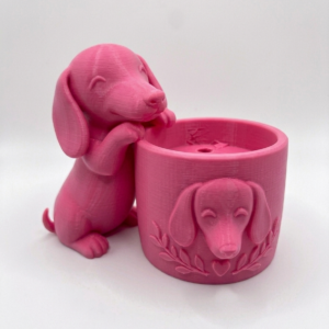 Alternative view of Dachshund Planter