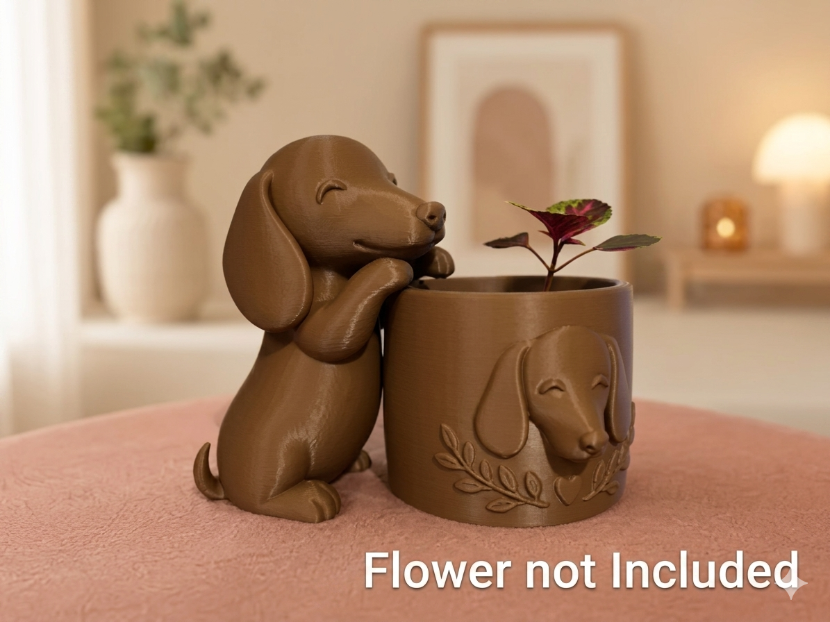 Dachshund Planter