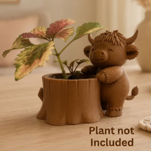 Cow Tree Stump Planter