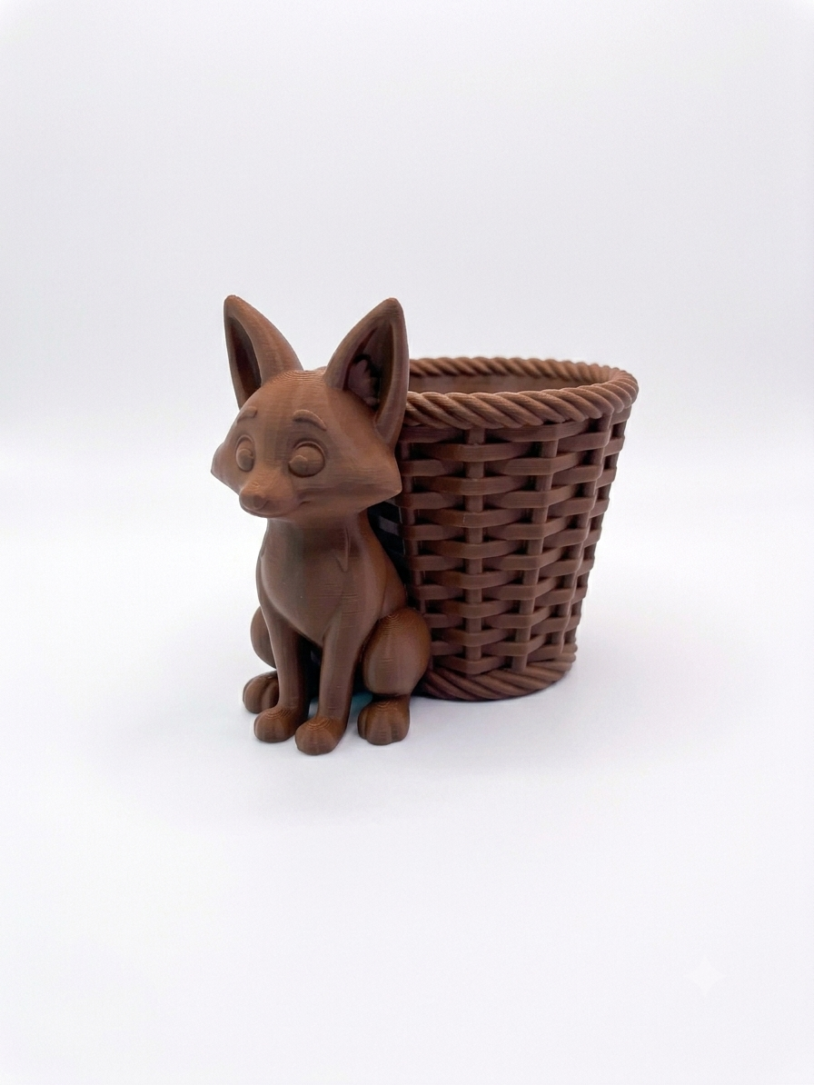 Fox Wicker Planter - Image 4