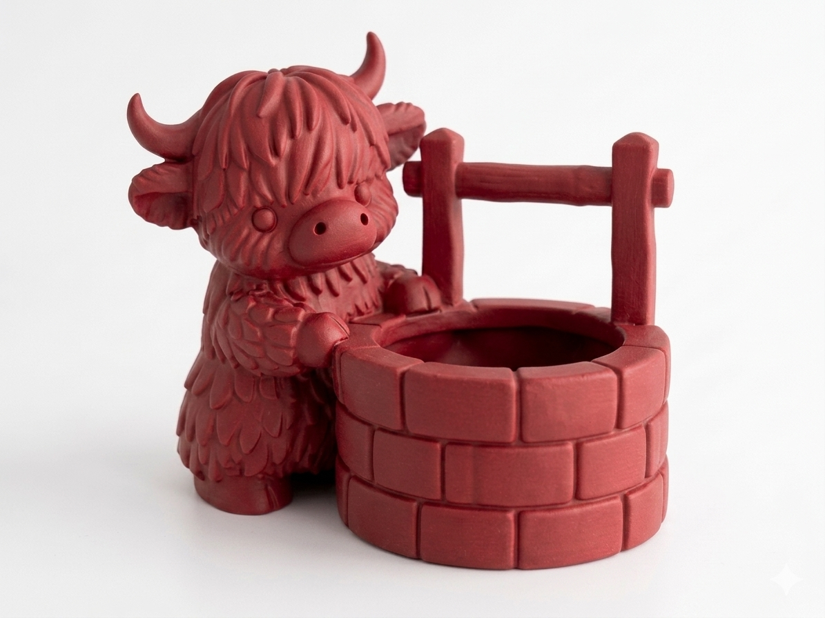 Cow Water Well Planter - Image 15