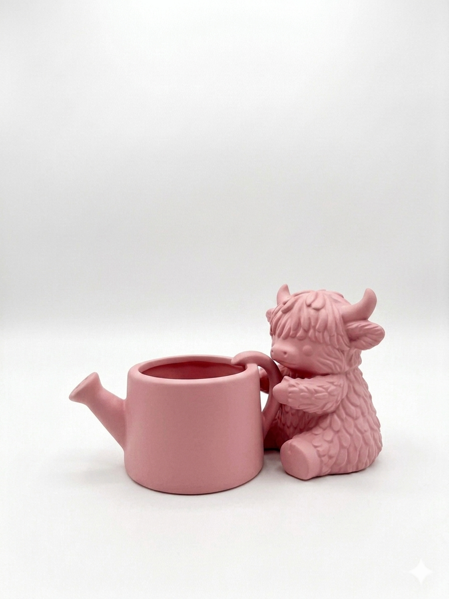 Cow Watering Can Planter - Image 14