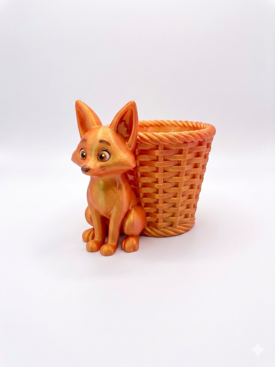 Fox Wicker Planter - Image 2