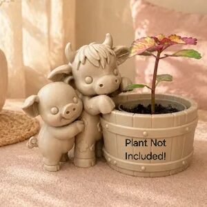 Cow and Pig Planter