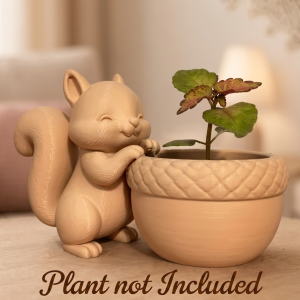 Squirrel Acorn Planter