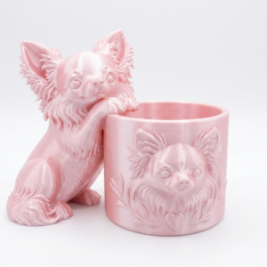 Alternative view of Long-Haired Chihuahua Planter