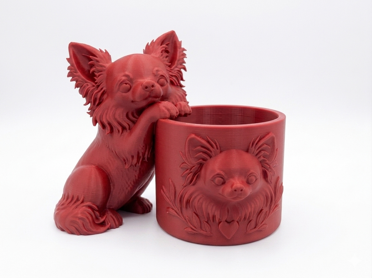 Long-Haired Chihuahua Planter - Image 3