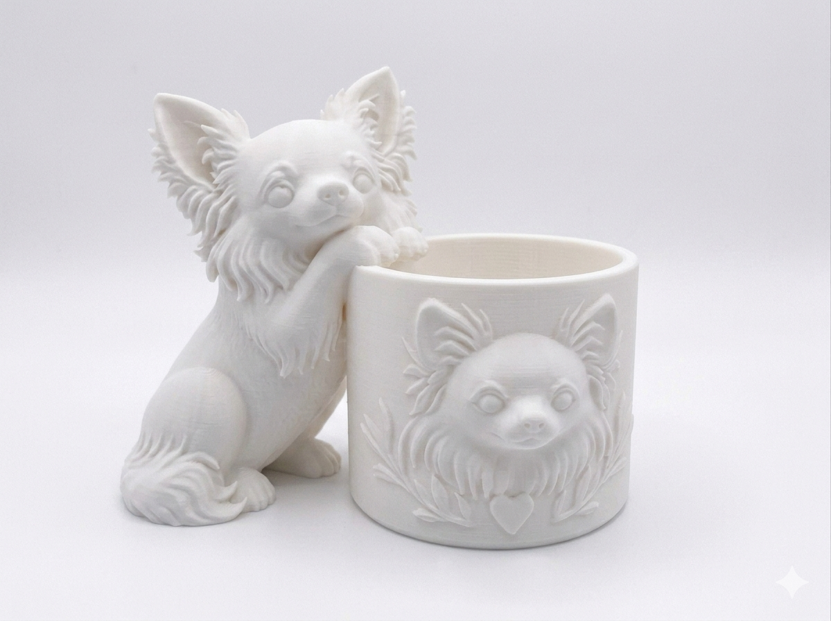 Long-Haired Chihuahua Planter - Image 5