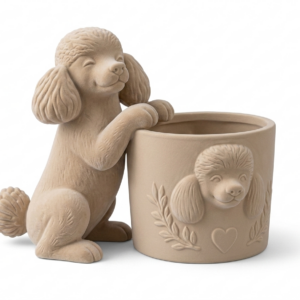 Alternative view of Poodle Planter