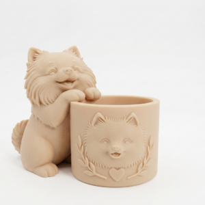 Alternative view of Pomeranian Planter