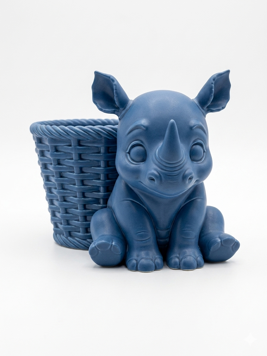 Rhino Wicker Planter - Image 2