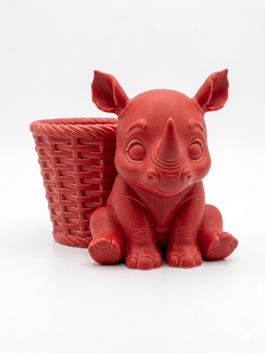 Rhino Wicker Planter - Image 4