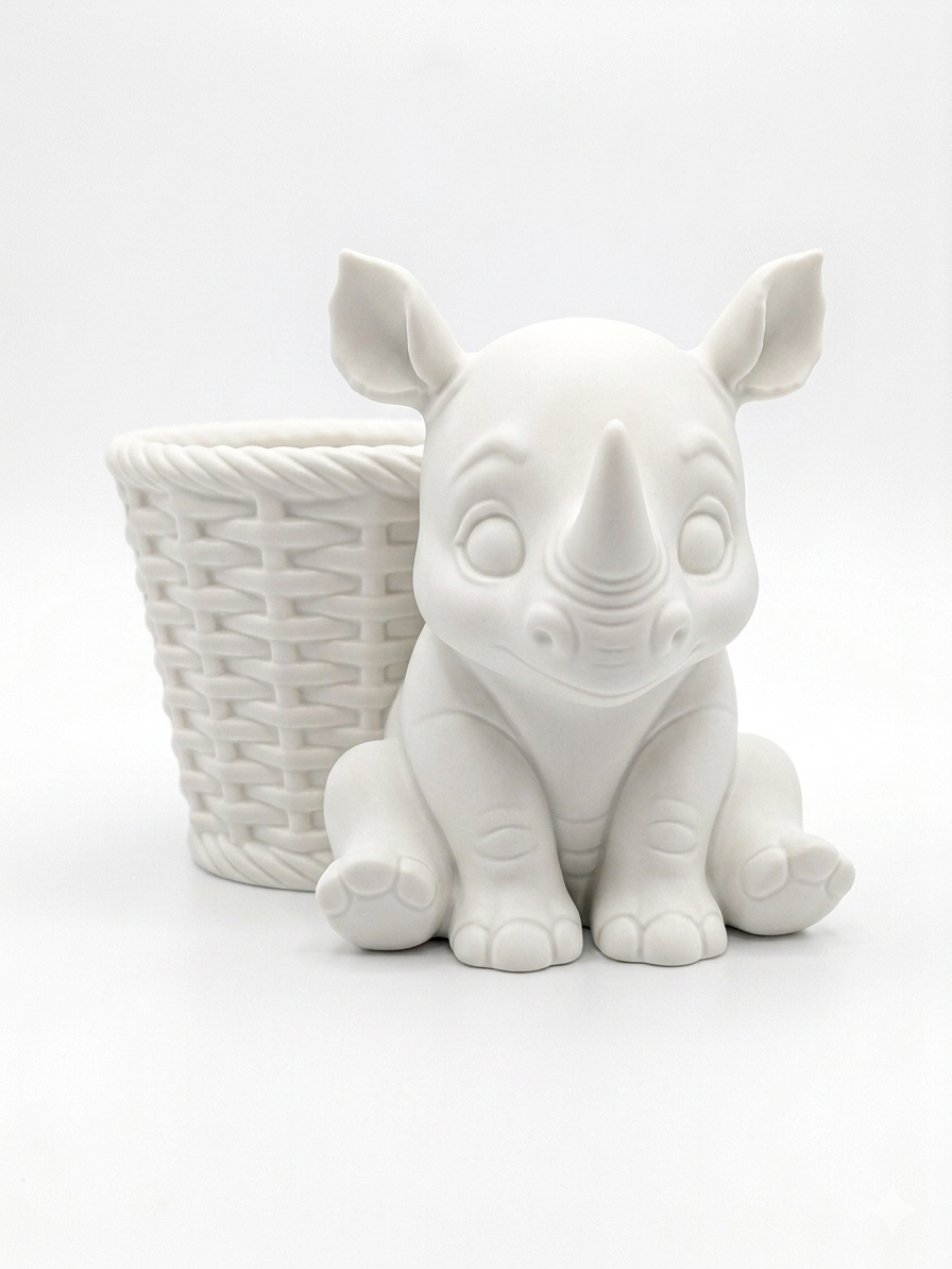 Rhino Wicker Planter - Image 6