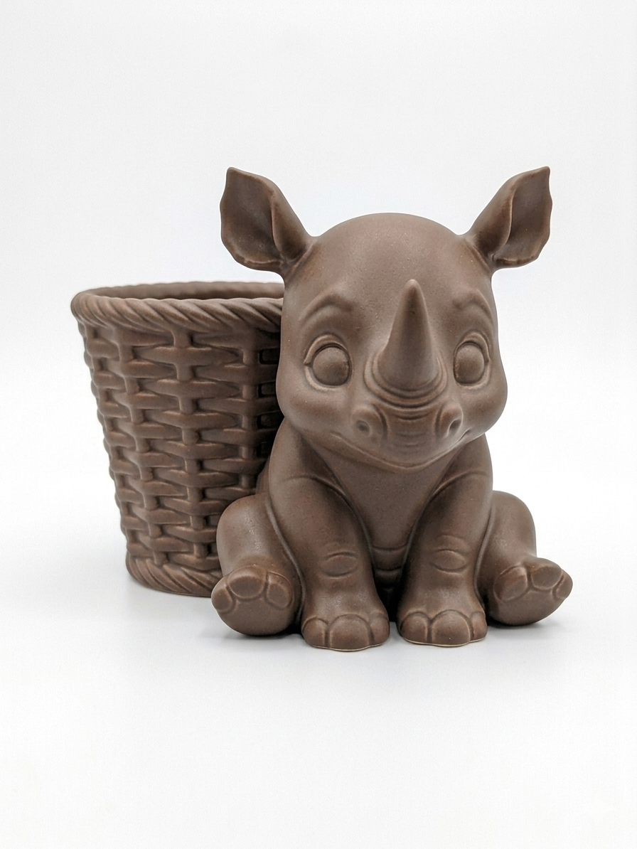 Rhino Wicker Planter - Image 7