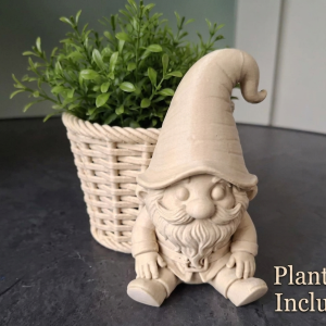 The Gnome Wicker Planter