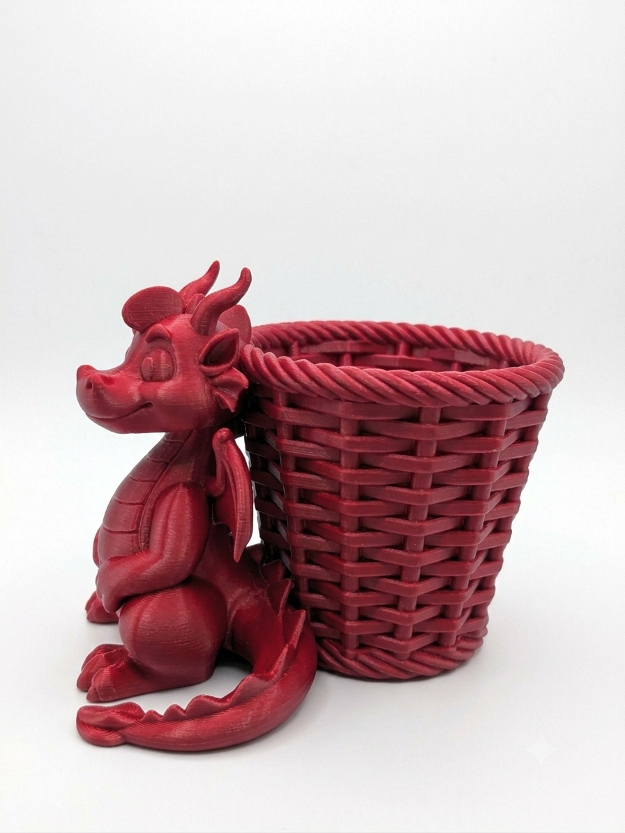 Mystic Dragon Basket Planter - Image 4