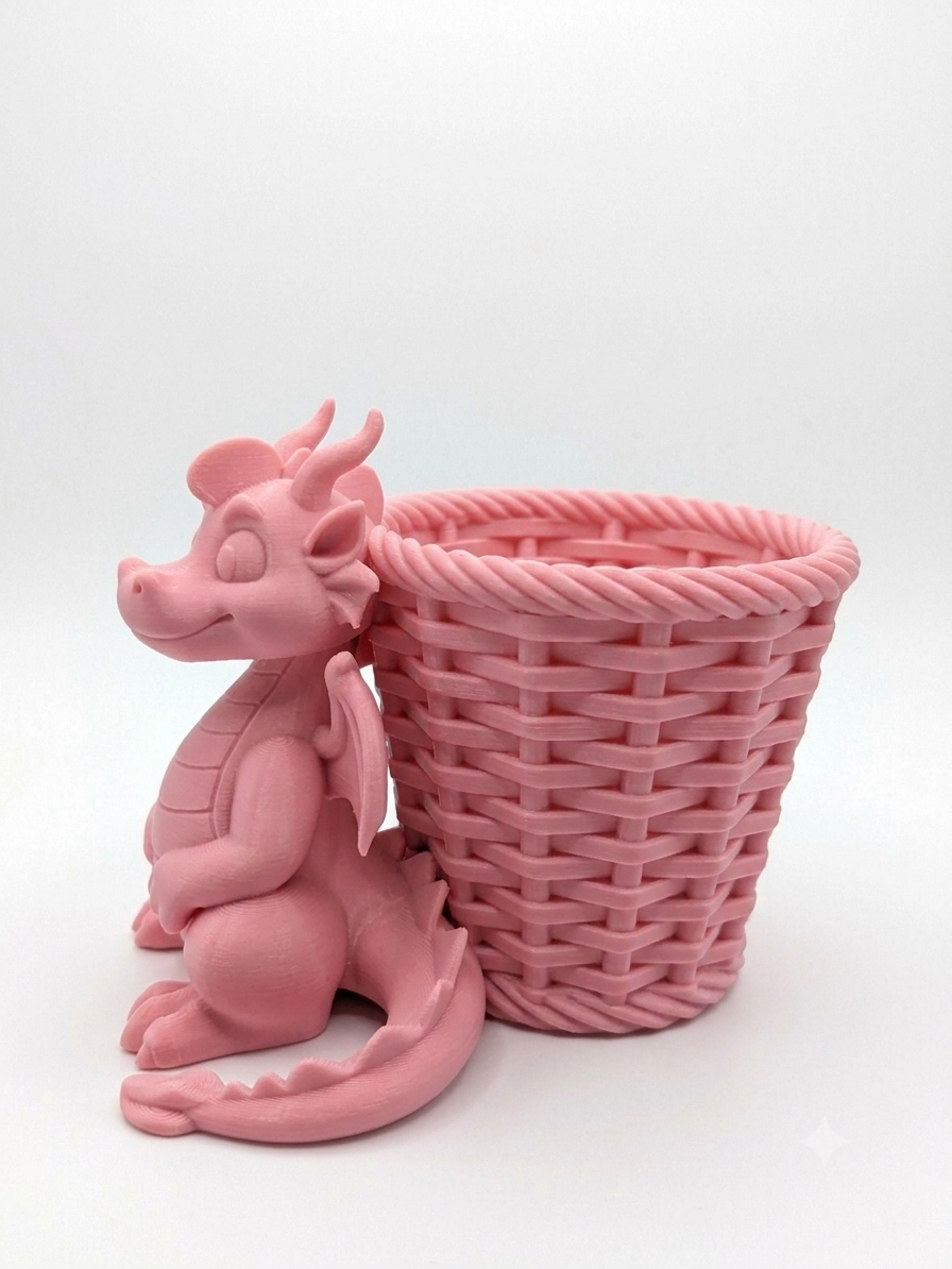 Mystic Dragon Basket Planter - Image 5