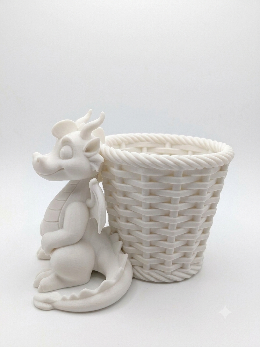 Mystic Dragon Basket Planter - Image 6