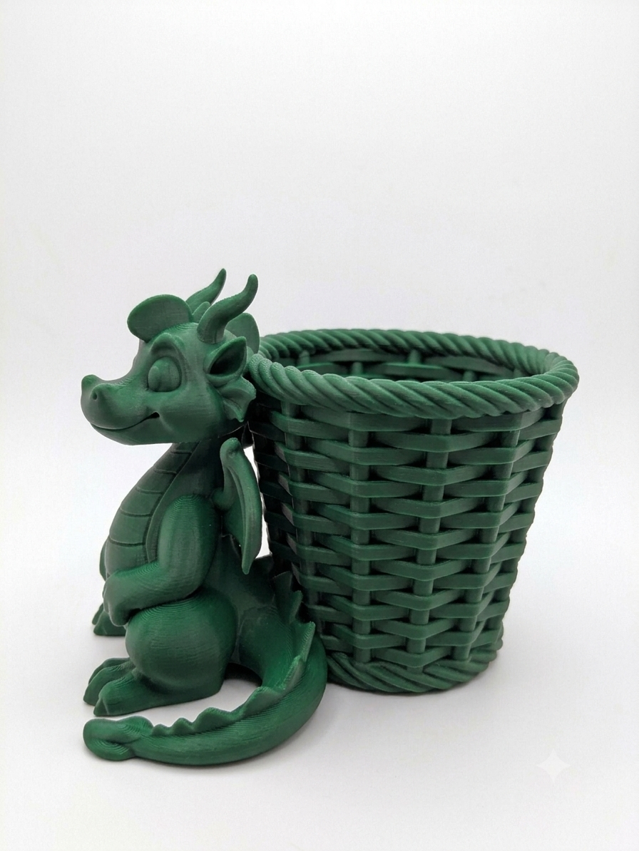 Mystic Dragon Basket Planter - Image 8