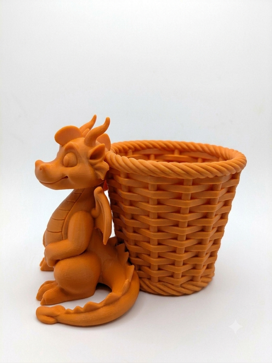 Mystic Dragon Basket Planter - Image 9