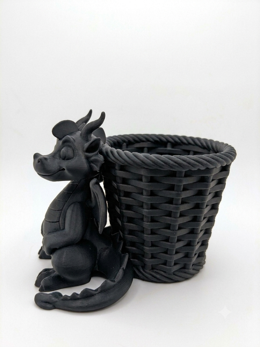 Mystic Dragon Basket Planter - Image 10