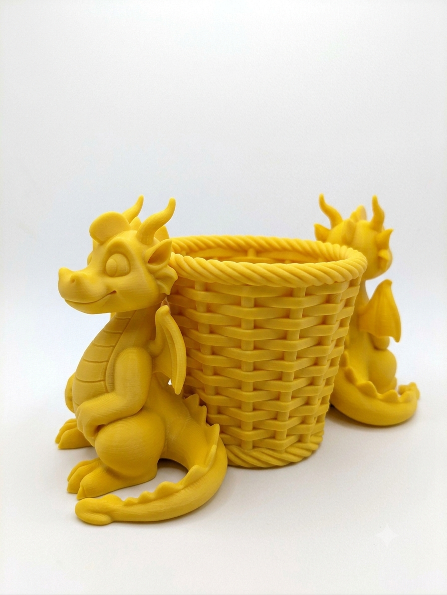 Mystic Dragon Basket Planter - Image 12