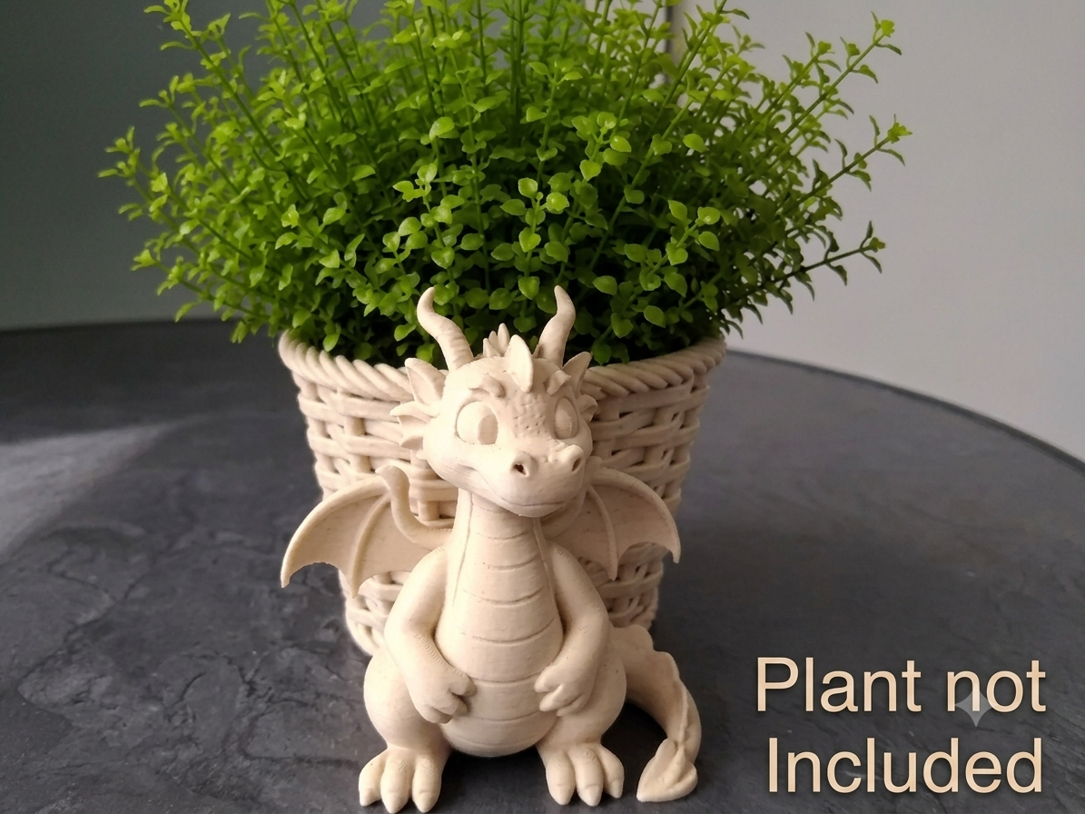 Mystic Dragon Basket Planter
