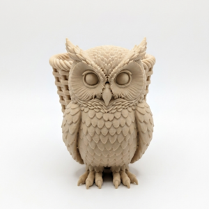 Alternative view of Owl Wicker Planter