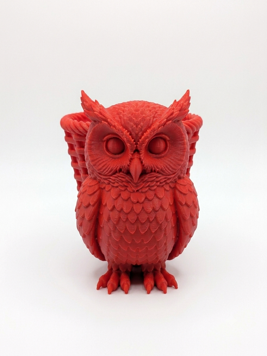 Owl Wicker Planter - Image 4