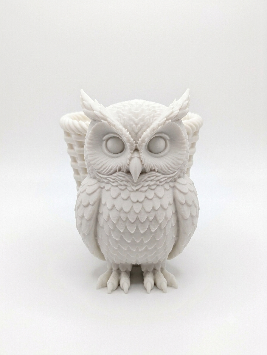 Owl Wicker Planter - Image 11