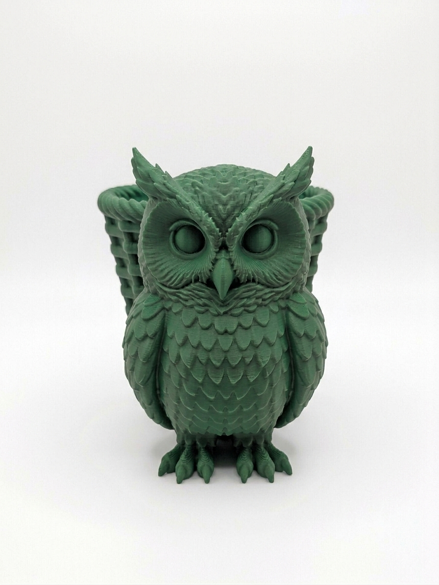 Owl Wicker Planter - Image 9